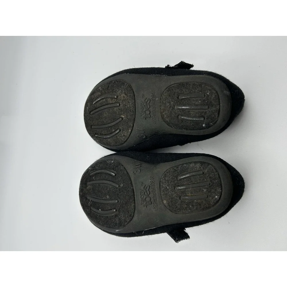 Teeny Toes Girls' Infant Baby Girl Ana Black Ballet Flat Shoes Size‎ 3W